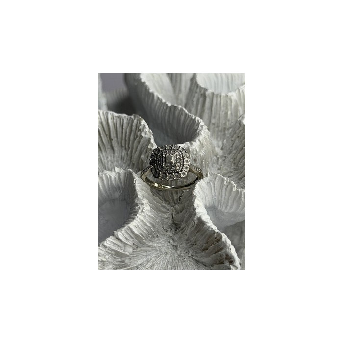 925 Sterling Silver White Topaz Ring Size 5