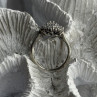 925 Sterling Silver White Topaz Ring Size 5