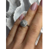 925 Sterling Silver White Topaz Ring Size 5