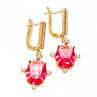 925 Sterling Silver Gold Plated Alpanite & CZ Set