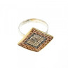 925 Sterling Silver with Gilding CZ & Black Jade Set