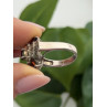 925 Sterling Silver Garnet & Marcasite Ring Size 6.5