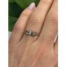 925 Sterling Silver Bow Cz Ring Size 8