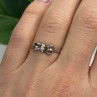 925 Sterling Silver Bow Cz Ring Size 8