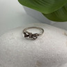 925 Sterling Silver Bow Cz Ring Size 8