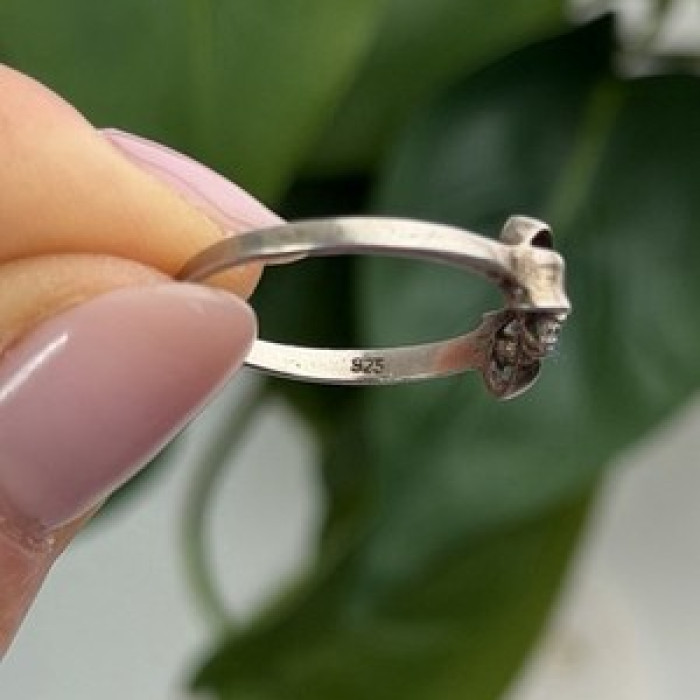925 Sterling Silver Bow Cz Ring Size 8