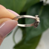 925 Sterling Silver Bow Cz Ring Size 8