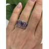 925 Sterling Silver Purple Tourmaline Ring Size 6