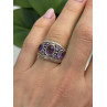 925 Sterling Silver Purple Tourmaline Ring Size 6