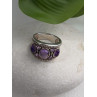 925 Sterling Silver Purple Tourmaline Ring Size 6