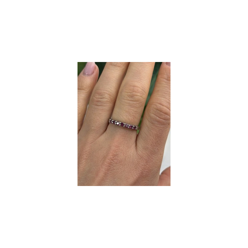 925 Sterling Silver Spinel Ring Size 8