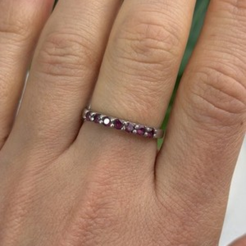 925 Sterling Silver Spinel Ring Size 8