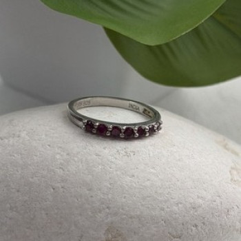 925 Sterling Silver Spinel Ring Size 8