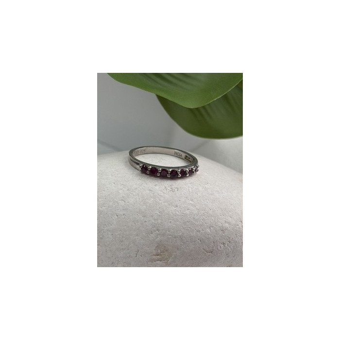 925 Sterling Silver Spinel Ring Size 8