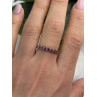 925 Sterling Silver Spinel Ring Size 8