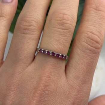 925 Sterling Silver Spinel Ring Size 8