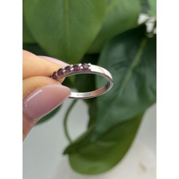 925 Sterling Silver Spinel Ring Size 8