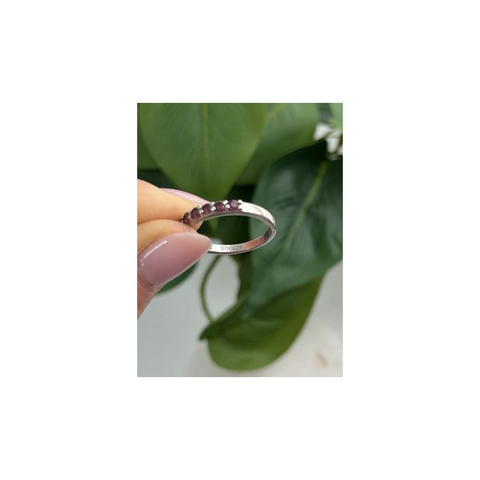 925 Sterling Silver Spinel Ring Size 8