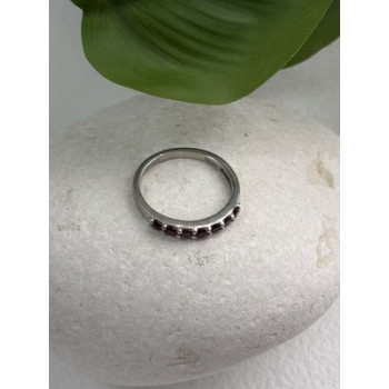 925 Sterling Silver Spinel Ring Size 8