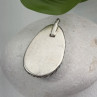925 Sterling Silver Turquoise Pendant Length 1.8 in