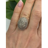 Beautiful Vintage 925 Sterling Silver Marcasite Ring Size 6