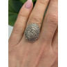 Beautiful Vintage 925 Sterling Silver Marcasite Ring Size 6