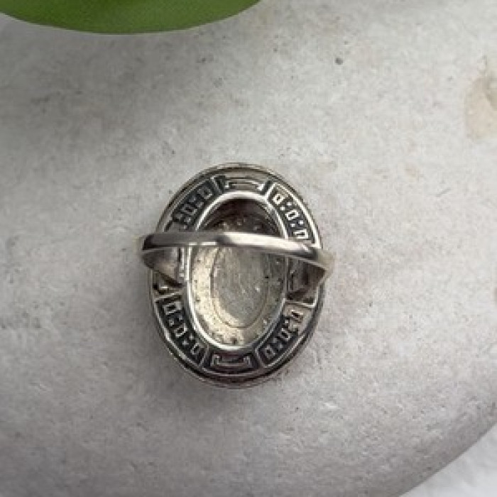 Beautiful Vintage 925 Sterling Silver Marcasite Ring Size 6