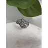JWBR 925 Sterling Silver Topaz & Beryl Ring Size 7