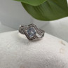 JWBR 925 Sterling Silver Topaz & Beryl Ring Size 7