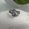 JWBR 925 Sterling Silver Topaz & Beryl Ring Size 7