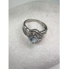 JWBR 925 Sterling Silver Topaz & Beryl Ring Size 7