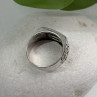 Men's  925 Sterling Silver Garnet & Marcasite Ring Size 10