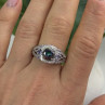 925 Sterling Silver Mystic Topaz & Amethyst & Beryl Ring Size 8