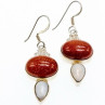 Vintage 925 Sterling Silver Aventurine and Mother of Pearl Set