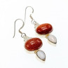 Vintage 925 Sterling Silver Aventurine and Mother of Pearl Set