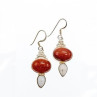 Vintage 925 Sterling Silver Aventurine and Mother of Pearl Set