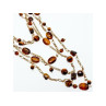 925 Sterling Silver Gold Plated Tiger's eye Necklace