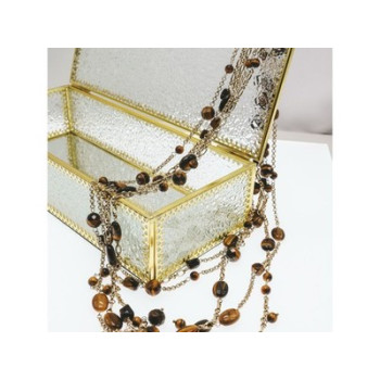 925 Sterling Silver Gold Plated Tiger's eye Necklace