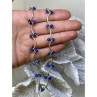 925 Sterling Silver Blue Jewelry glass in Italian style Necklace