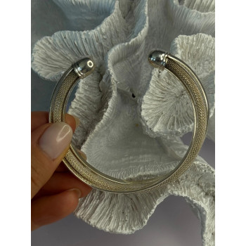 VINTAGE TIFFANY & CO STERLING SILVER TWISTED SWIRL MESH CUFF BRACELET EXCELLENT