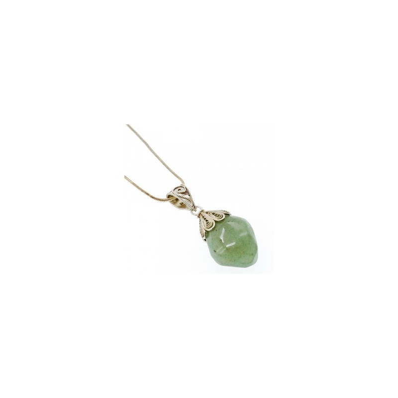 Vintage 925 Sterling Silver Green Jade 