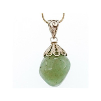Vintage 925 Sterling Silver Green Jade 