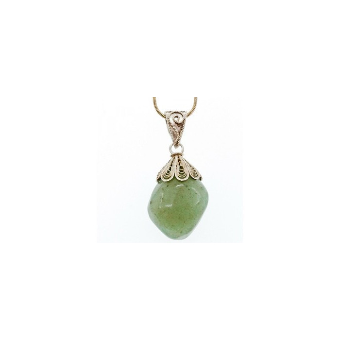 Vintage 925 Sterling Silver Green Jade 