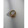 925 Sterling Silver Citrine CZ Ring Size 6.5