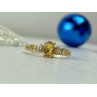 14K YELLOW GOLD CITRINE & DIAMONDS RING SIZE 8