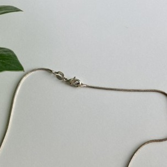 925 Sterling Silver Turquoise, Rose Quartz and Baroque Pearl Chain with Pendant