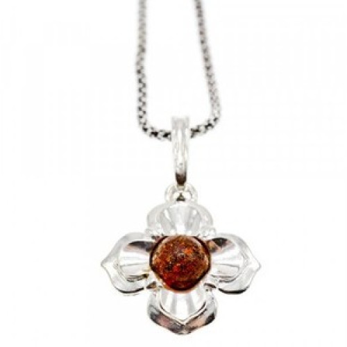 925 Sterling Silver Amber 