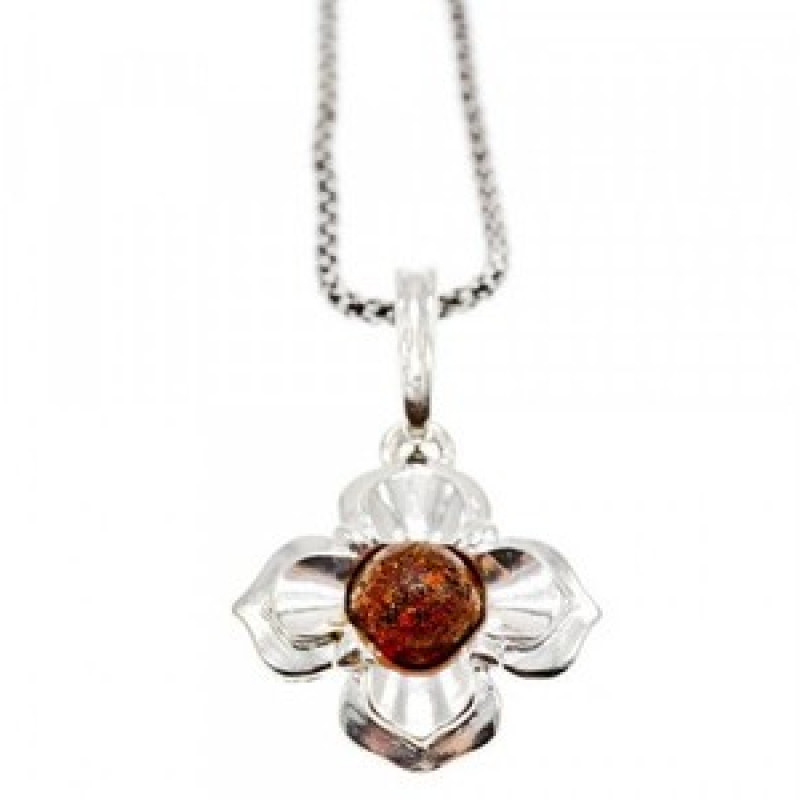 925 Sterling Silver Amber 
