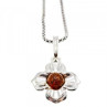 925 Sterling Silver Amber 