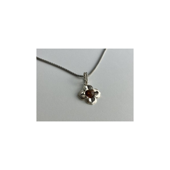 925 Sterling Silver Amber 